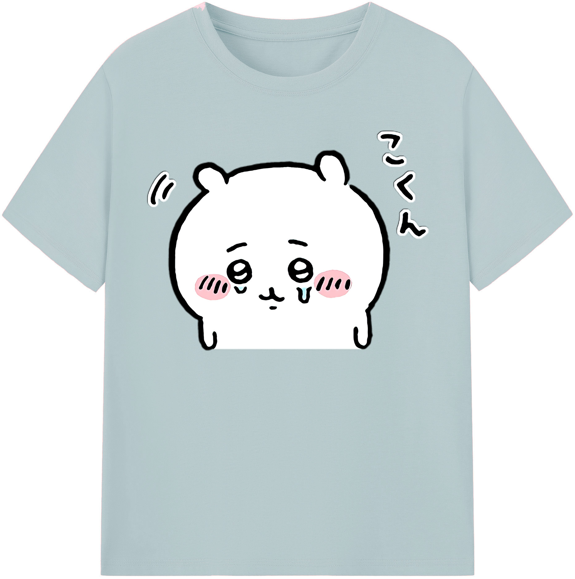 （画像用） ちいかわ ちいかわ Chii-kawa chiikawa 綿100％半袖Tシャツ（フロントプリント）